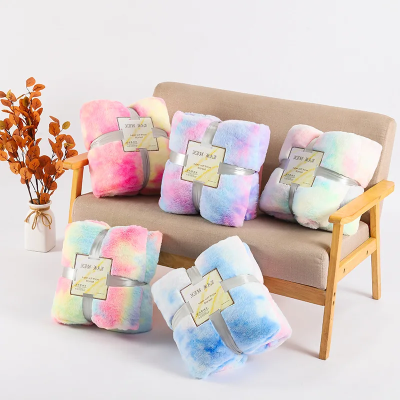 Fluffy Microfiber PV Plush Blanket Super Soft Blanket Bedding Supplies Shaggy Fuzzy Fur Faux Warm Sherpa Throw Blanket