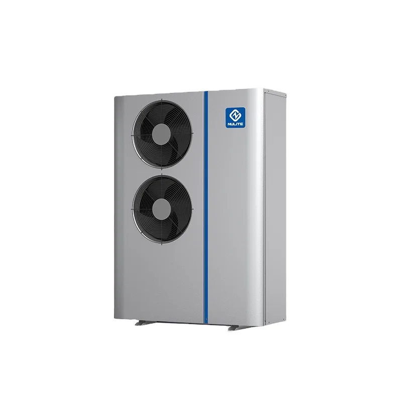 Nulite New Energy Air Source Heat Pump Water Heater 8KW 12KW R32 DC Inverter All in One Built 70L 80L Buffer