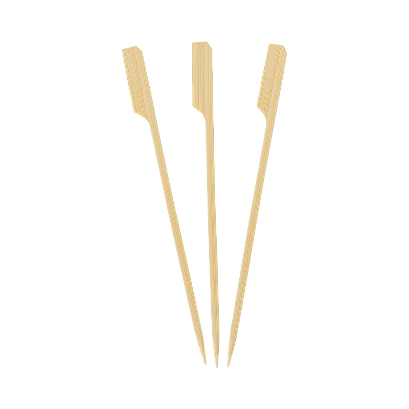 902163-64 50pcs/bag 12cm 18cm Natural Bamboo Skewer picks Wood Barbecue  Skewers for Grill BBQ Kebab  Roasting PartyMaker