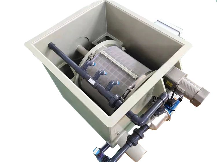 drum filter for 8 tanks capacity 800000 liters ras Indoor circulation drum filter for koi pond home use