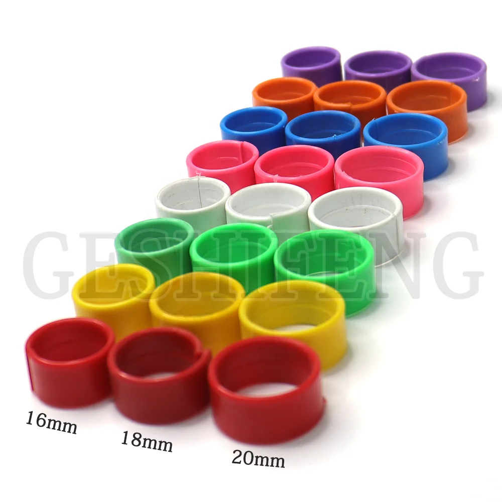 Colorful Numbered Identification Chicken Birds Leg Rings Pet Products For Birds Plastic Ring