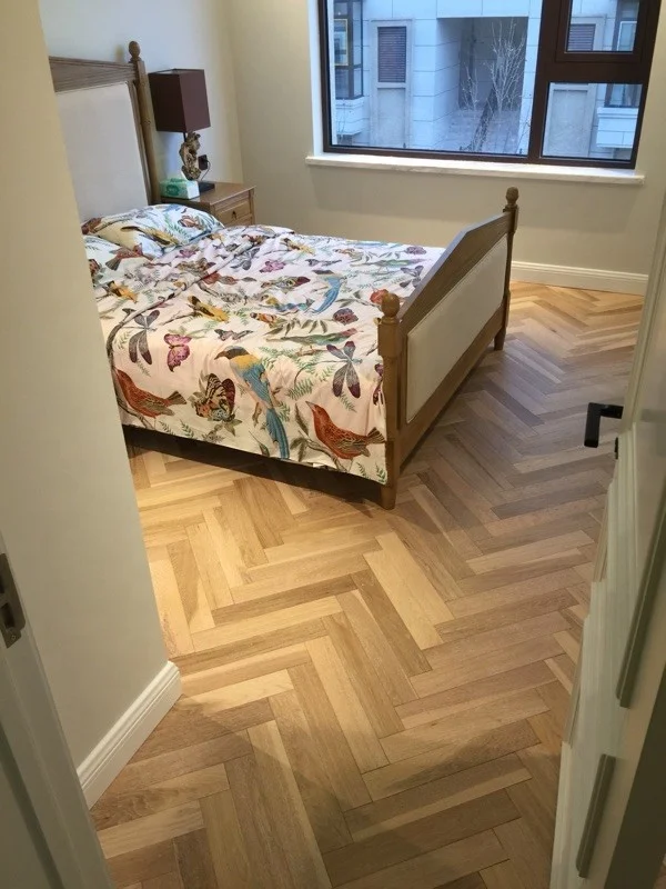 
18mm thickness floating oak parquet floor 