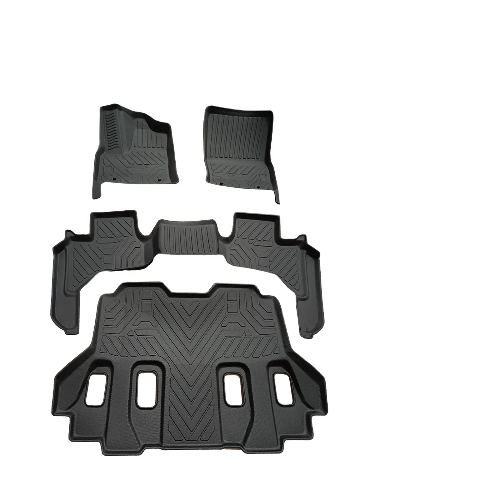 High Quality Car Floor Mats Factory Direct Wholesale Black TPE Mat All Weather Use For LANDCRUISER 300 2022