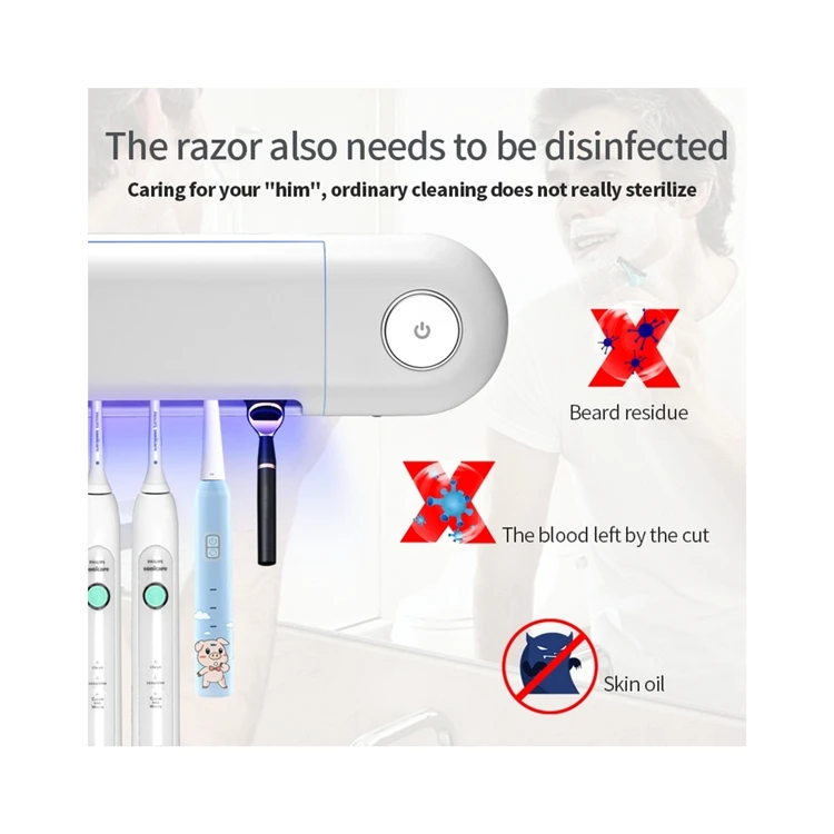 Factory Direct Sale Cheap Price Uv Disinfection Toothbrush Holder Toothbrush Disinfector And Dispenser