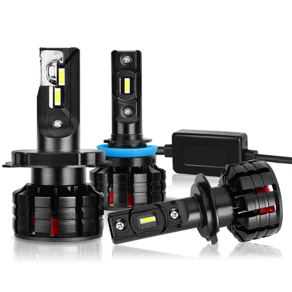 
 Супер яркий Дальний и ближний свет 9005 лм 60 Вт H1 H3 H11 9006 HB3 HB4 светодиодные лампы для фар H4 H7 светодиодная фара для автомобиля V1 Мини авто  