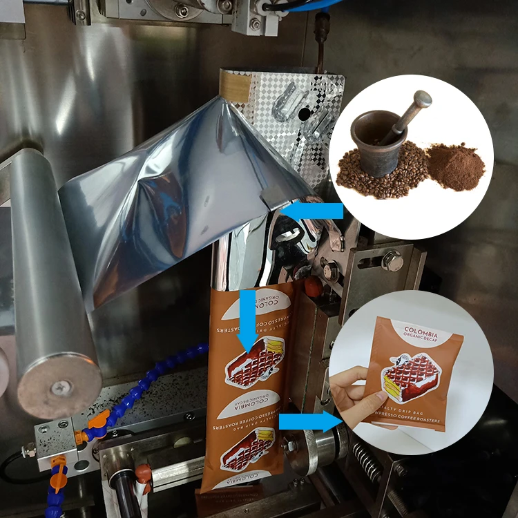 Factory supply Coffee bag roll film paste customized tea powder automatic packaging roll film