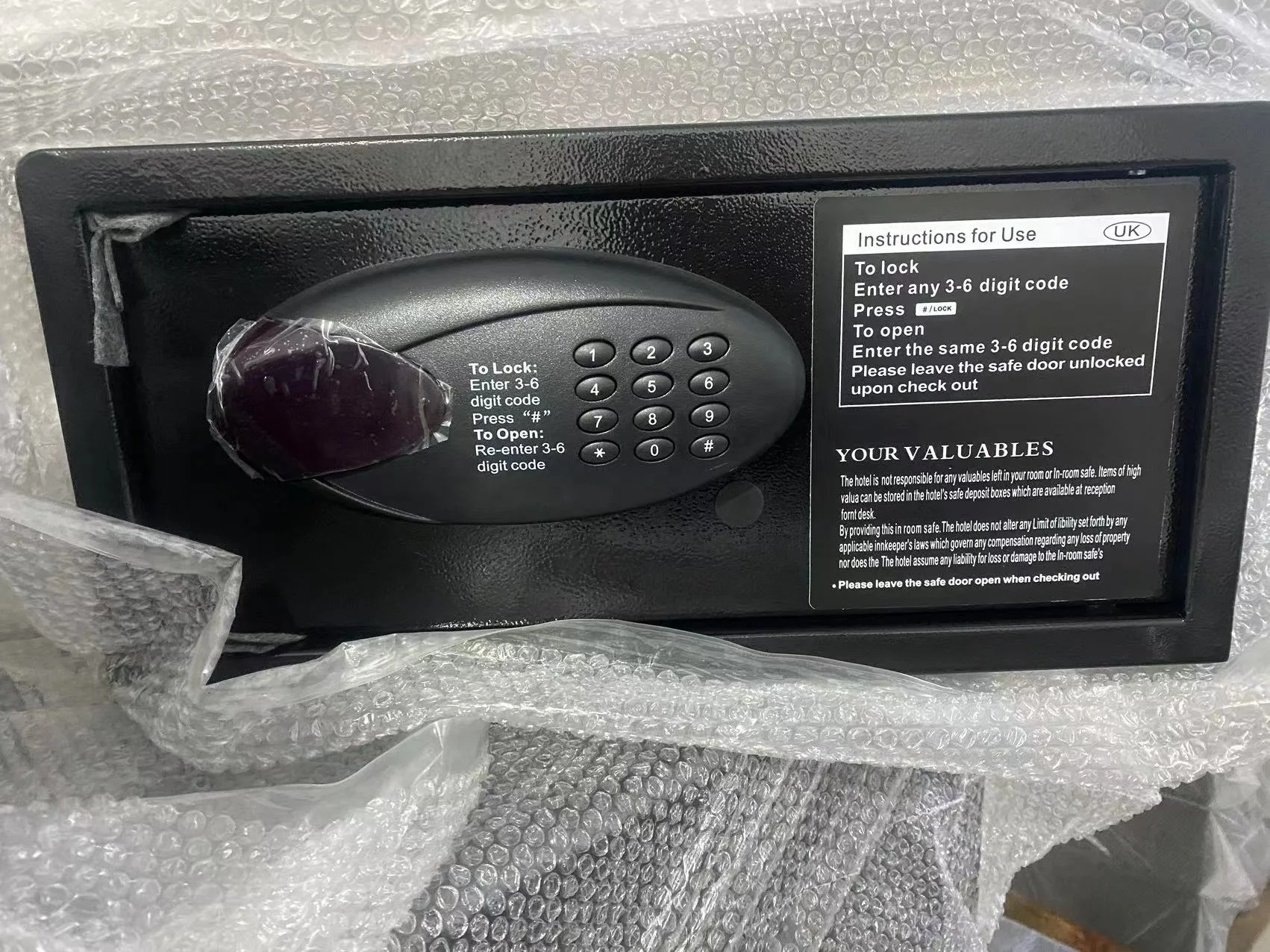 new arrival best sale hotel digital safe box