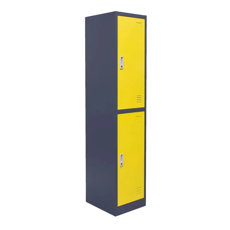 Iyanen Yellow Color Single Design 2 door Metal Material Multi-Usage Waterproof Filing Storage Cabinet Locker