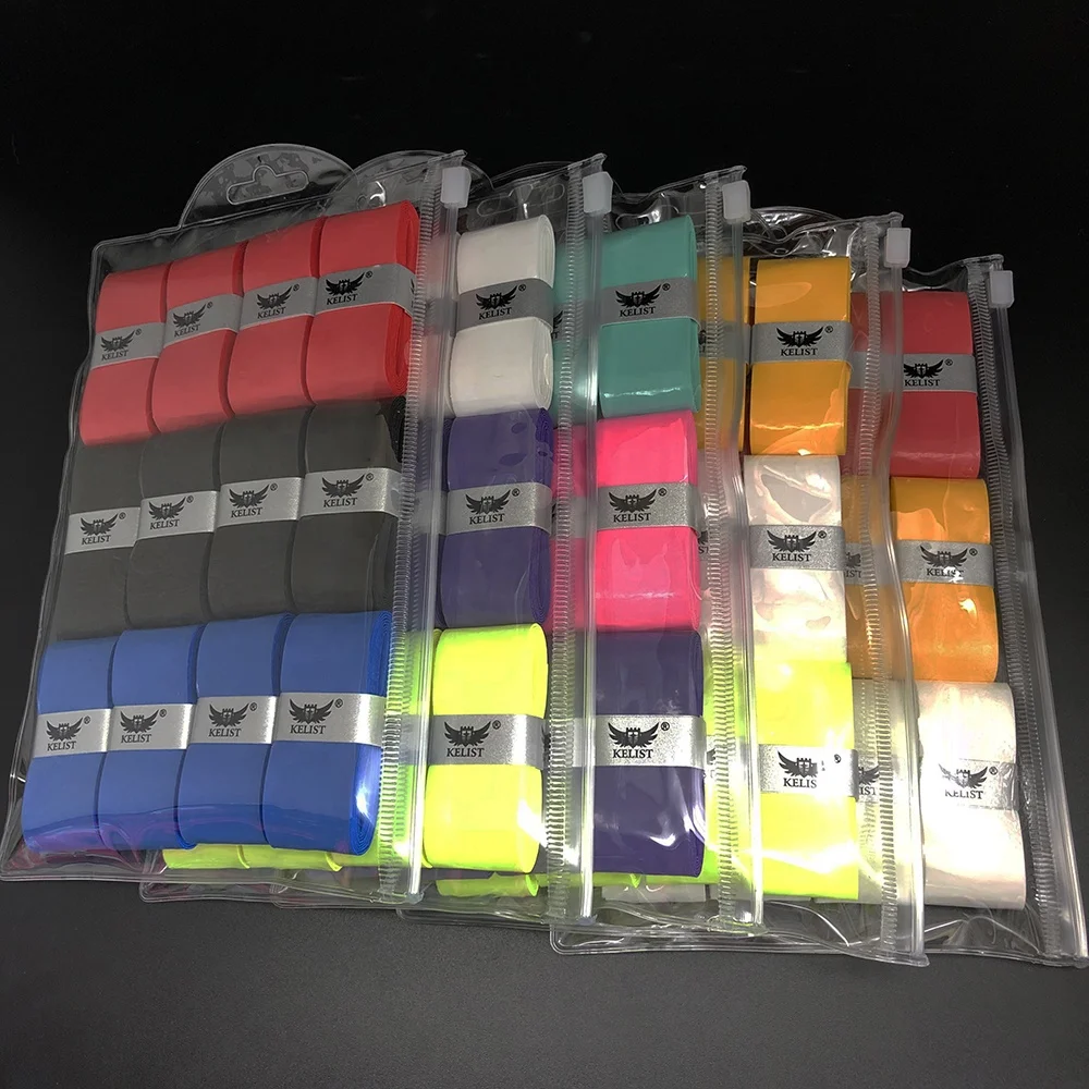 
60Pieces Viscous Tacky Tennis Racket Overgrip for Anti Slip and Absorbent Grip Assorted Color 
