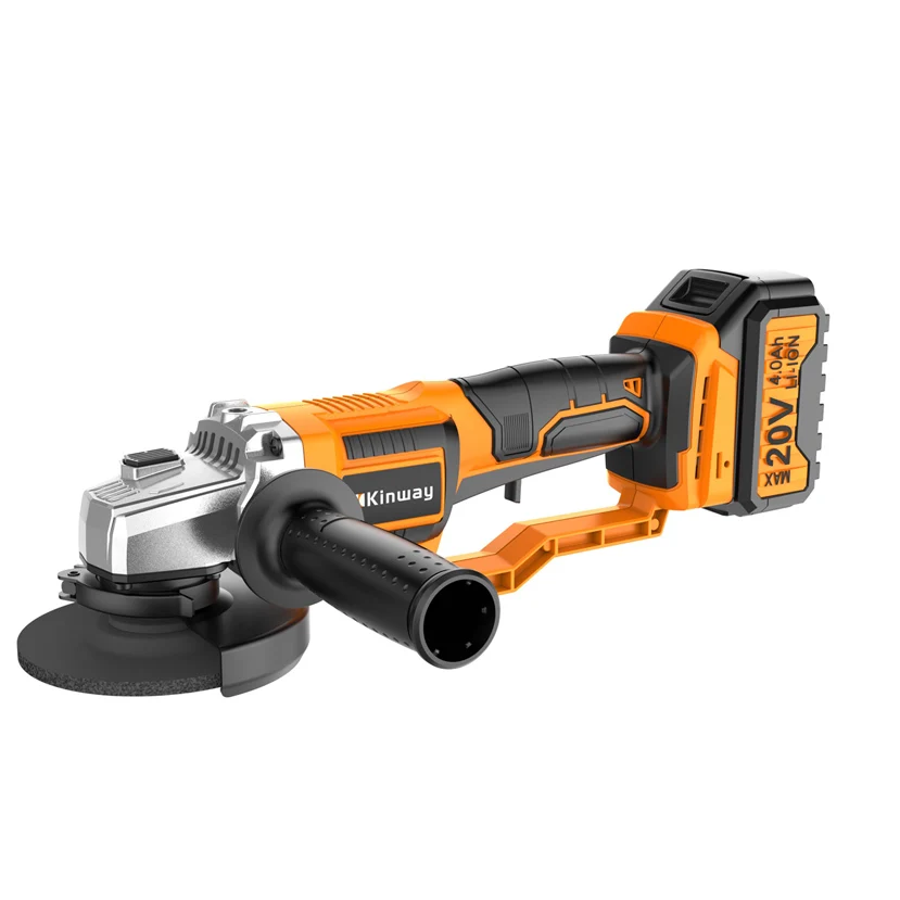 KINWAY 115mm  Brushless Cordless  Angle Grinder with 20V Lithium Battery KWAG1801