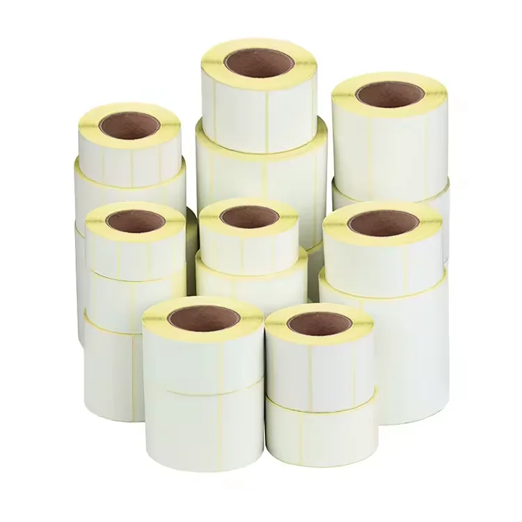 Бесплатная выборка разных размеров, желтая наклейка с надписью Glassine для адресной почты, доставки штрих-кодов, супермаркет