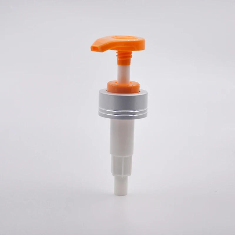 Free sample Customized 38410 big discharge rate screw lotion pump For Bottles 4CC Outer Spring dispenser pump