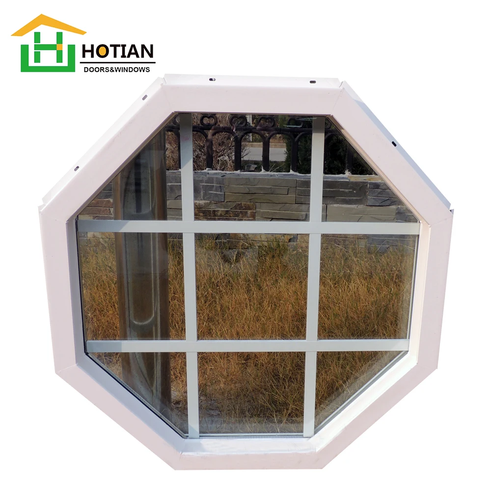 Hotian UPVC fixed window trend products double glazed windows fixed pane commercial hurricane windows