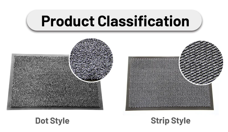 TaiFo PVC Rubber Backed Heavy Duty Classic red Cut Pile Door Mat