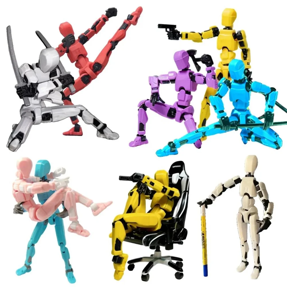 Assembly 3D Printed Multi-Jointed Movable Dummy Titan 13 Action Figure