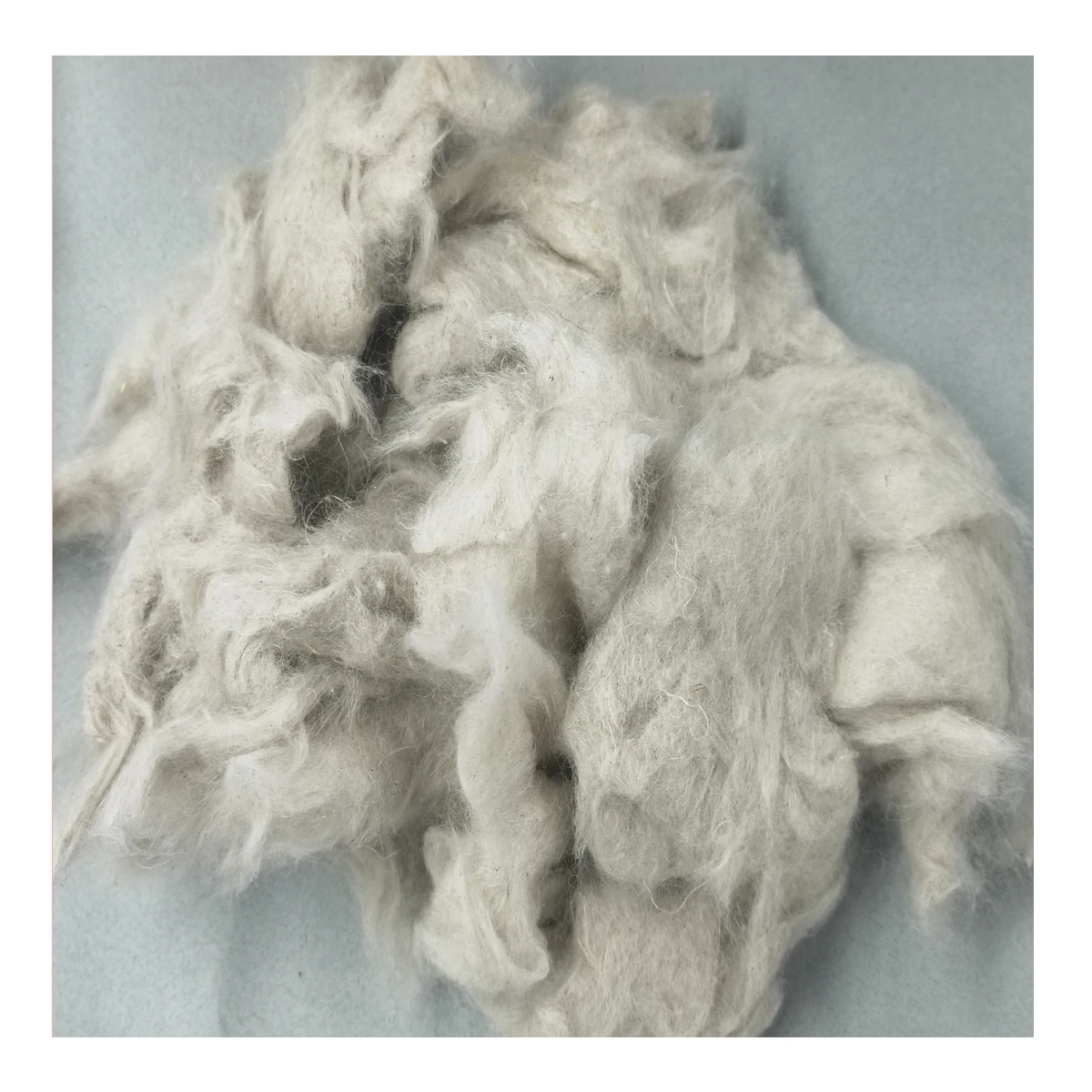 Натуральное дегуммированное льняное волокно на основе смесового волокна для прядения и наполнения льняной ткани