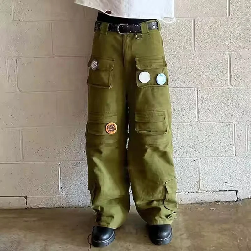 Rainbow Spray Custom Workwear Pant Heavweight Wide Leg Trouser Manufacturer Carpenter Denim Jean Cargo Work Pant for Men