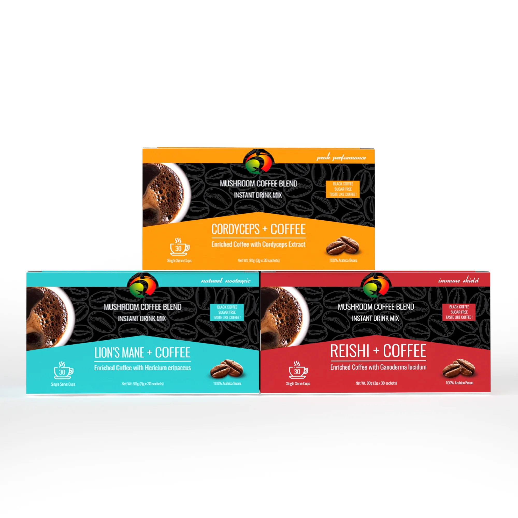 
Кордицепс черный растворимый кофе 3 г * 30 пакетиков/коробка Кордицепс для похудения 