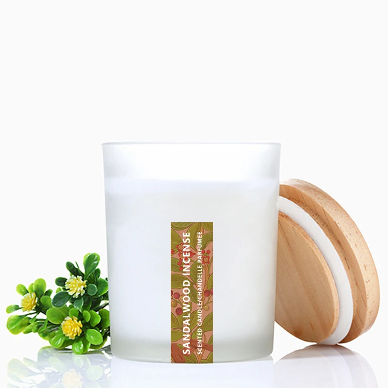 Private Label Custom Natural Soy Wax Candles & Home Fragrance Richly Aromatherapy relaxing soothing Sandalwood Scented Candle