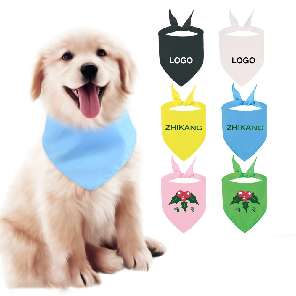 Dog Bandana Collar Scarf for Puppy Cat Small Medium Large Dogs Adjustable Collars Pet Handkerchief Bibs Dress up Accessories