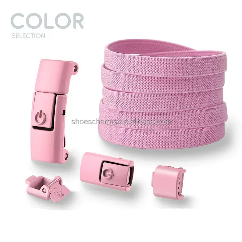 No Tie Shoe laces Press Lock Shoelaces without ties Elastic Sneaker Kids Adult Widened Flat Shoelace for Shoes