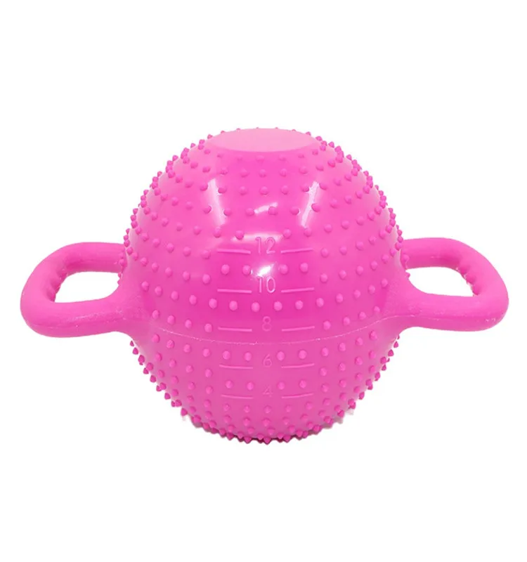 Durable Home Fitness Exercise Dumbbell Yoga Water Injection Kettlebell Massage Kettlebell Binaural Double Handles Arm Muscle