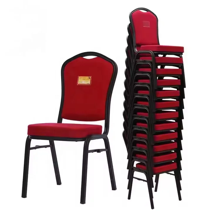 Commercial Conference Hall Chair Stackable Chrome Vip Aluminum Event Hotel Banquet Hospitality Chairs for Events Wedding Party