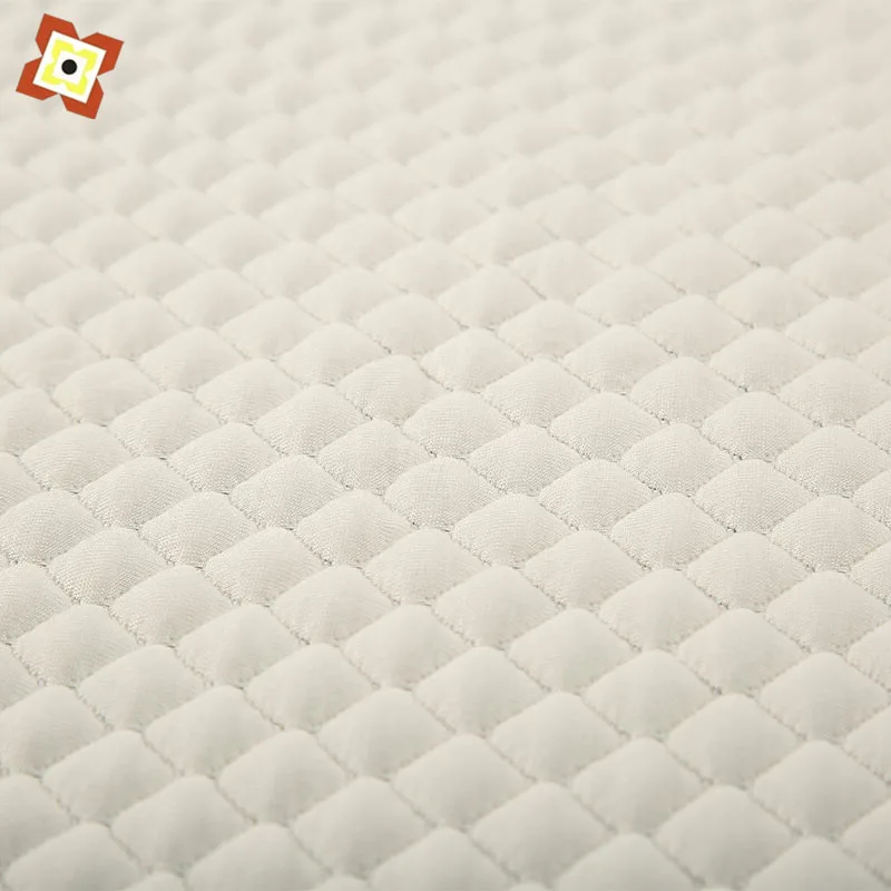 100% Polyester White Knitted Jacquard Mattress Ticking For Pillow And Covers Bamboo Fiber Mattress Cover 3d Air Fabric