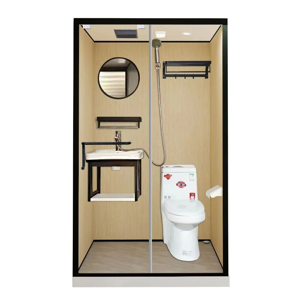 Luxurious Prefab Bathroom Pod Integrated Shower Room Unit Modular Bathroom Pod Integrated Bathroom Pod All In One Shower Cubicle