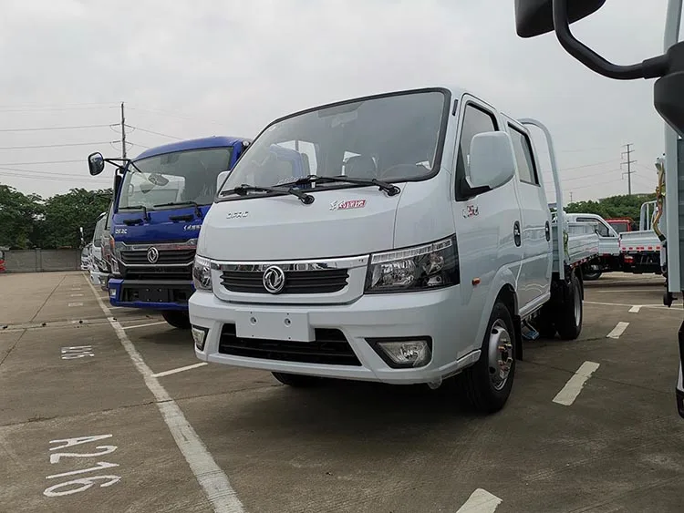 DFAC Dongfeng Номинальная грузоподъемность 2 тонны двойная кабина 4 двери 6 колесный дизельный мини грузовик из