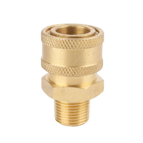 1/4 Inch Male & Female High Pressure Washer Brass Ball Quick Connect Coupler