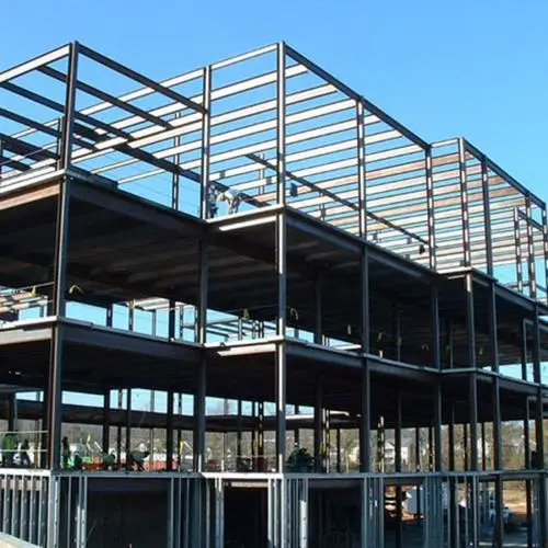High-Rise Multi-Storey Prefabricated Steel Structure Office Building Lightweight steel structure office building