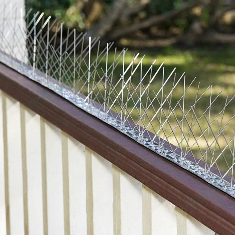 2024 Wholesale of direct sales hot sale pest control bird trap stainless steel thorn metal anti perching bird spikes for birds