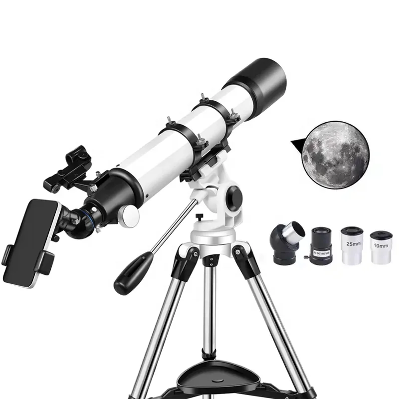 LUXUN Telescope Astronomical Professional Refractor 70090 Metal Adjustable Tripod Sky Watcher Telescope With Red Dot Scope