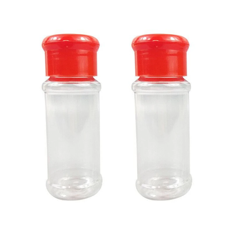 F3-112 пригодный для пищевых продуктов PE пластиковая бутылка специй Jar Контейнер органайзер соли травы специи и перец