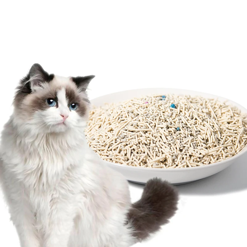 Oem Cat Litter Sand Clumping Bentonite Customized Packaging Easy Clean Mix Tofu Cat Litter