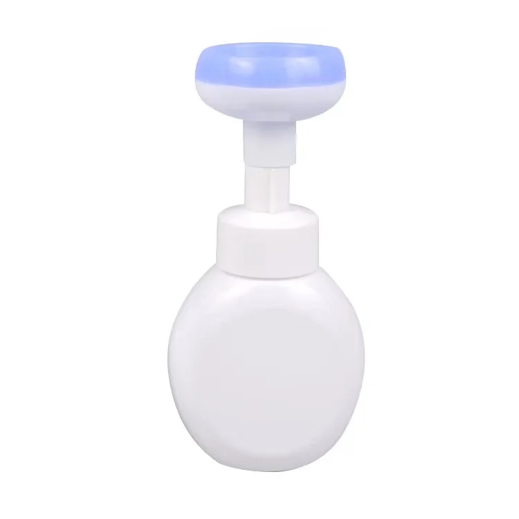 Flower Stamp Liquid Soap Dispenser Foam Pump Press Empty Bottle For Facial Cleanser Hand Soup Pump Bottle Bathroom Accessories