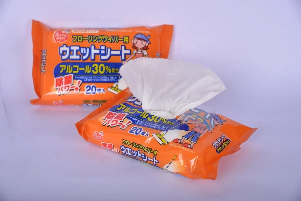 useful ultra thick wet tissue for cleaning floor ,household wet wipes 20 sheets x 1P