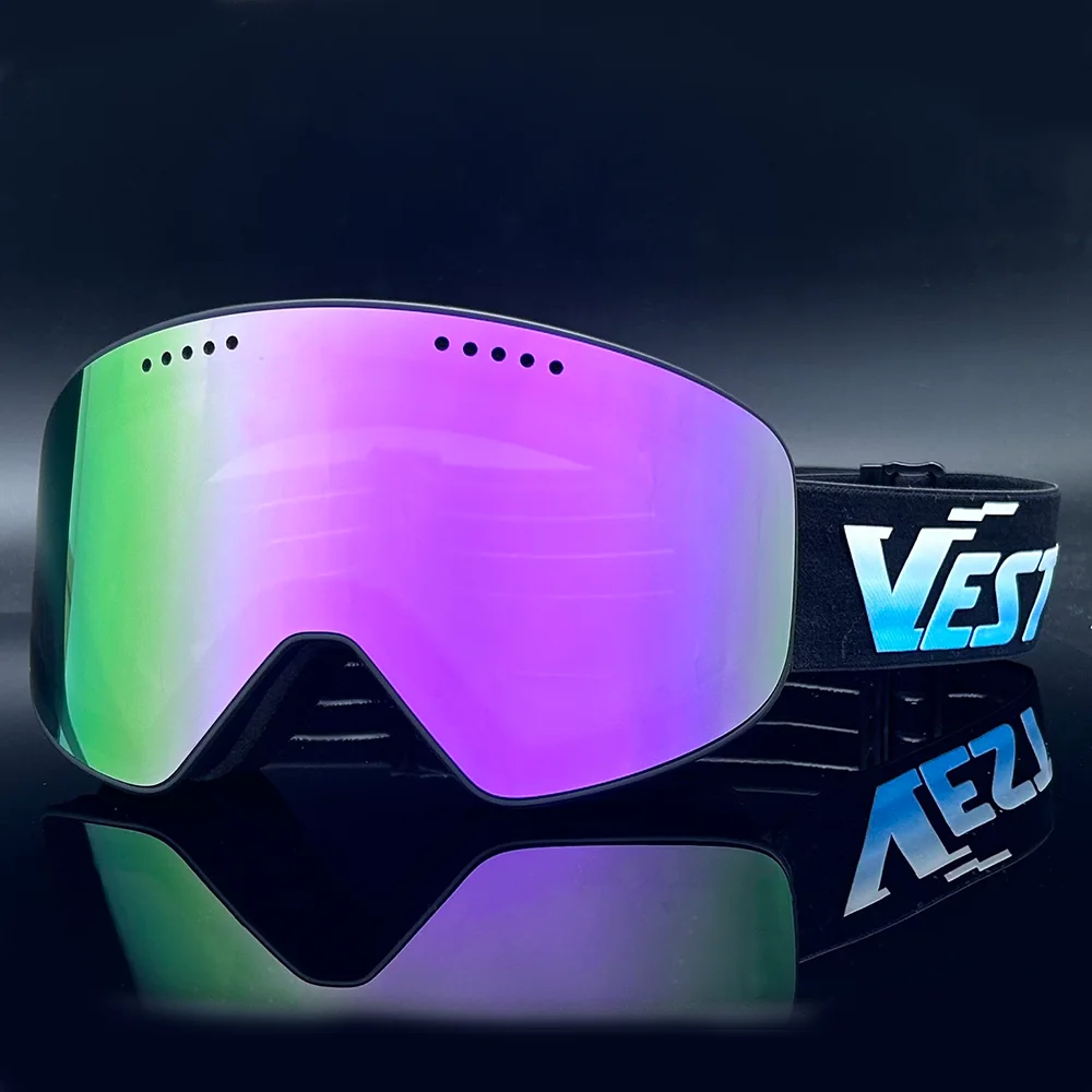 Get Sample Ski Goggles With Custom Logo Anti Fog UV400 Protection Wholesale OEM Snow Snowboard Goggles Manufacture