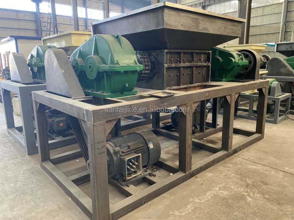 Solid Waste Shredder Can Be Customized Scrap Metal Blade Sharp Double Shaft Shredder