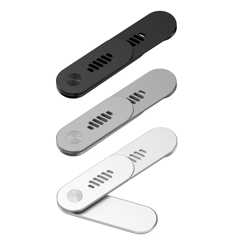 Aluminum Alloy Folding Triangle Laptop Extension Stand Mobile Phone Holder Laptop Desktop PC Side Magnet