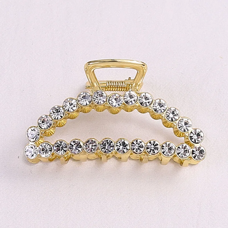 New fashion Woman Elegant Geometric Pearl Rhinestone Hairpins Hair Clips Alloy Barrettes Girls Hair Accessories Headwear