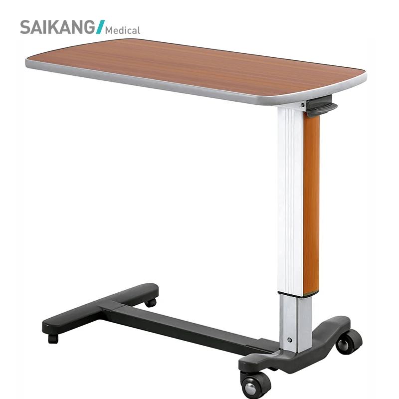 SKH046 Over Bed Table With Plastic Top Surface