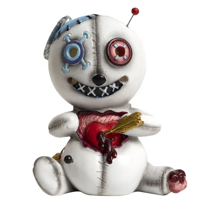 Halloween new curse doll can spray ornaments voodoo doll home incense decorations resin crafts