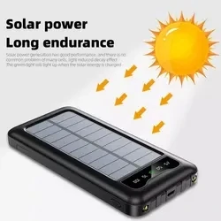 Battery Portable solar charger solar panel powerbank 20000mah 10000mah solar power bank