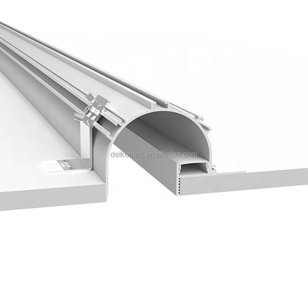 101*68mm Cove Lighting Wall/Ceiling Plaster LED Drywall Aluminium Profile for Indoor Architectural Lighting