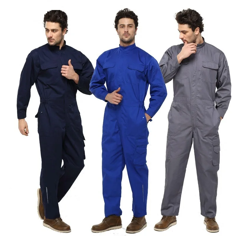 Polyester Cotton Construction Lightweight Breathable Overall Work Suit Work Clothes For Men