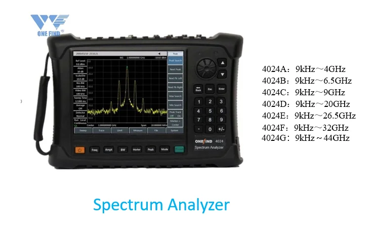 W&F onefind  Spectrum analyzer WF4024C 9kHz-9GHz frequency range Handheld Spectrum analyzer same as RS