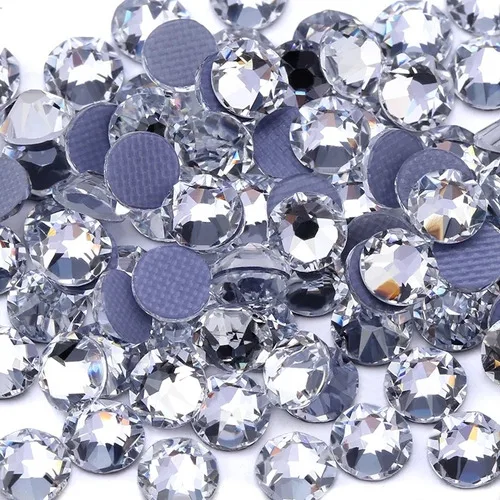 2088 Hotfix Rhinestone 16 Cutting Facets Flatback Crystal Glass for Customized Transfer Hoodies Shoes Bags DIY Crafts Projects