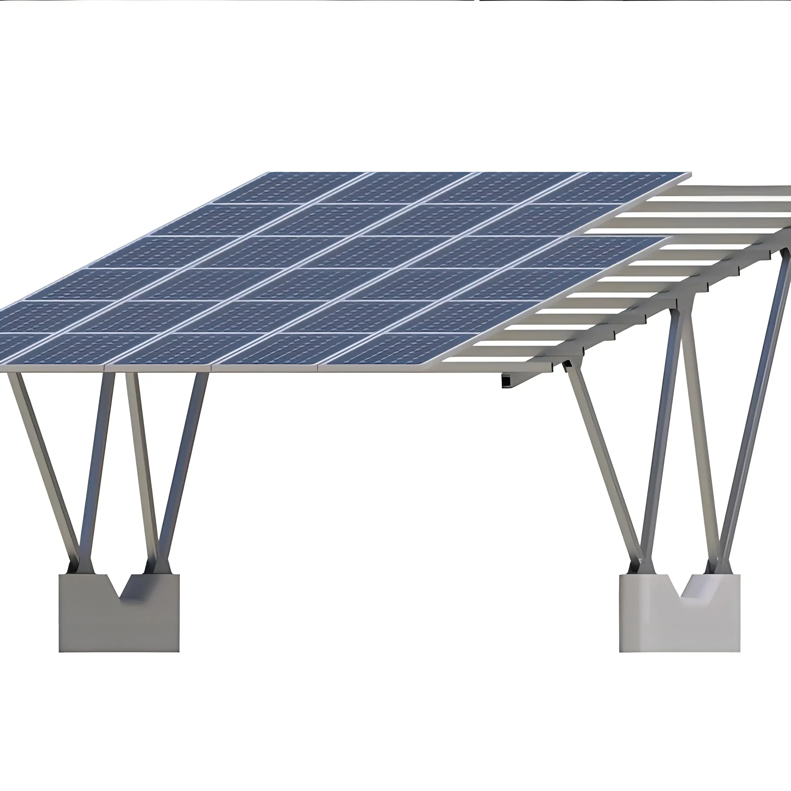 Waterproof Solar Carport Mounting System Solar Panel Carport Mounting Bracket Structure